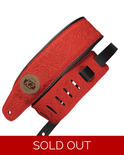 K2 Brazilian leather guitar strap